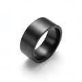 Black ring on a white background