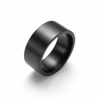Black ring on a white background